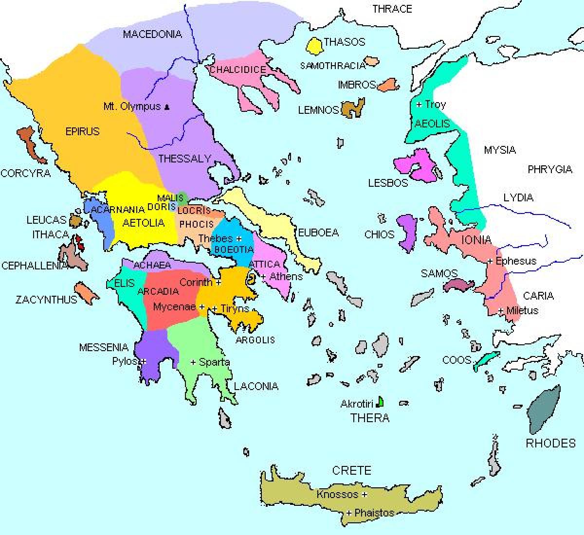 sparta karta Grčki gradovi države   karta grčkih gradova država (Južna Europa  sparta karta